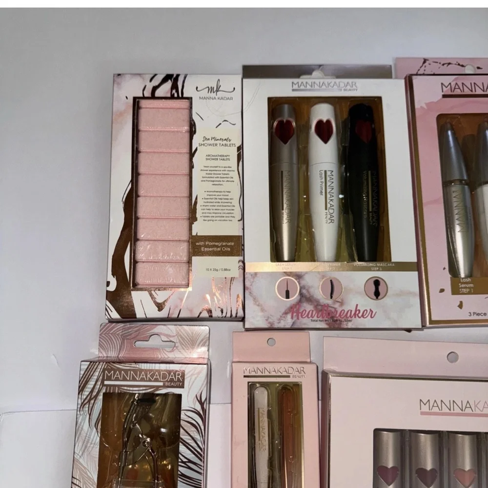 Huge lot of Manna Kadar Cosmetic Collection New in box